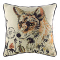 Evans Lichfield Elwood Fox Watercolour Print Piped Edge Cushion Cover, Multi, 43 x 43 Cm