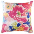 Evans Lichfield Aquarelle Floral Abstract Print Cushion Cover, Polyester, Linen, Multi, 43 x 43 Cm