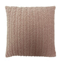 Riva Home Allure Faux Velvet 100% Cotton Cushion Cover, Blush, 45 x 45 Cm