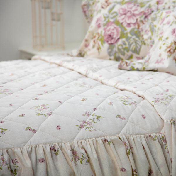 Belledorm Rose Boutique Country Dreams Floral Quilted Fitted Bedspread, Multi, Single