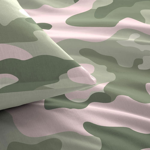 Bedlam Kids Camouflage Print Reversible Duvet Cover Set