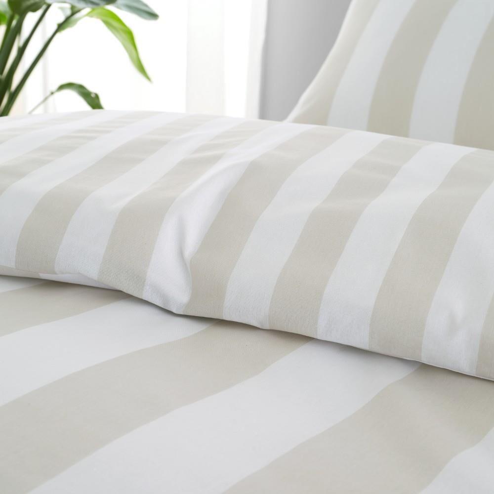 Catherine Lansfield Cove Stripe Reversible Duvet Cover Set