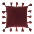 Furn Medina 100% Cotton Faux Velvet Tasselled Cushion Cover