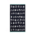 Fusion Beach Huts 100% Cotton 550gsm Hand Towel, Navy