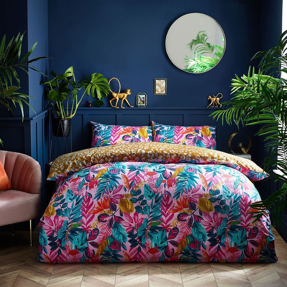 Furn Psychedelic Jungle Print Reversible Duvet Cover Set