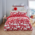 Fusion Christmas Arctic Animals Reversible 100% Cotton Duvet Cover Set
