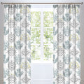 Dreams & Drapes Emily Botanical Pencil Pleat Lined Curtains
