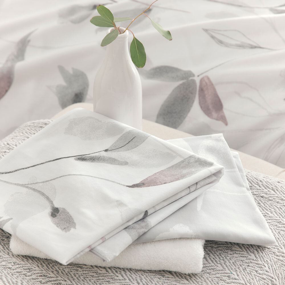 Drift Home Eliza Floral Print Sustainable Eco-Friendly Reversible Duvet Cover Set