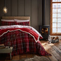 Catherine Lansfield Brushed Tartan Check 100% Cotton Duvet Cover Set
