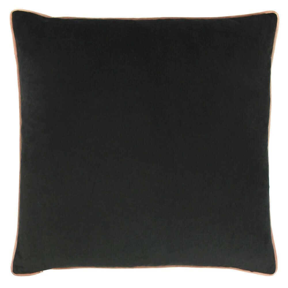 Riva Paoletti Meridian Faux Velvet Piped Cushion Cover