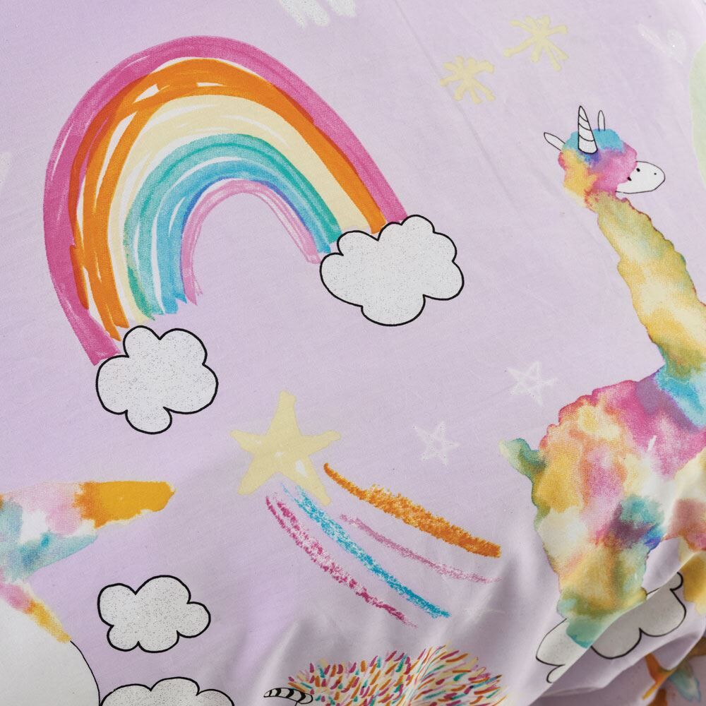Linen House Kids Unicorniverse Print 100% Cotton Duvet Cover Set