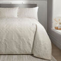 Serene Avery Stripe Pinsonic Textured Peach Skin Duvet Cover Set
