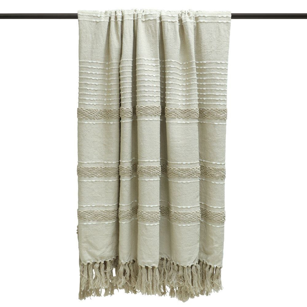 Furn Sundown Tufted 100% Cotton Fringed Throw