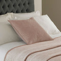 Paoletti Brooklands Velvet Embossed Quilted Cushion Cover, 55 x 55 Cm