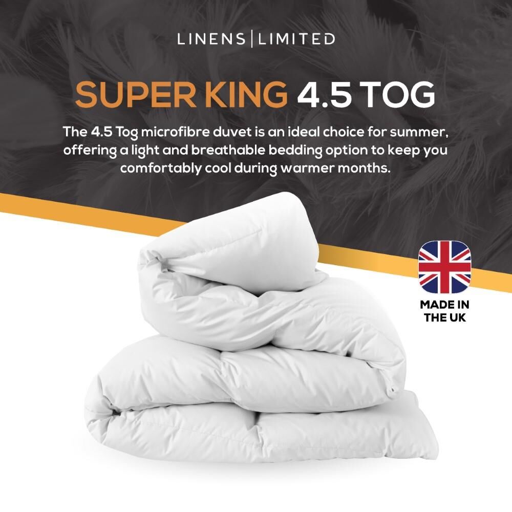 Linens Limited Luxurious Feels Like Down Microfibre Duvet