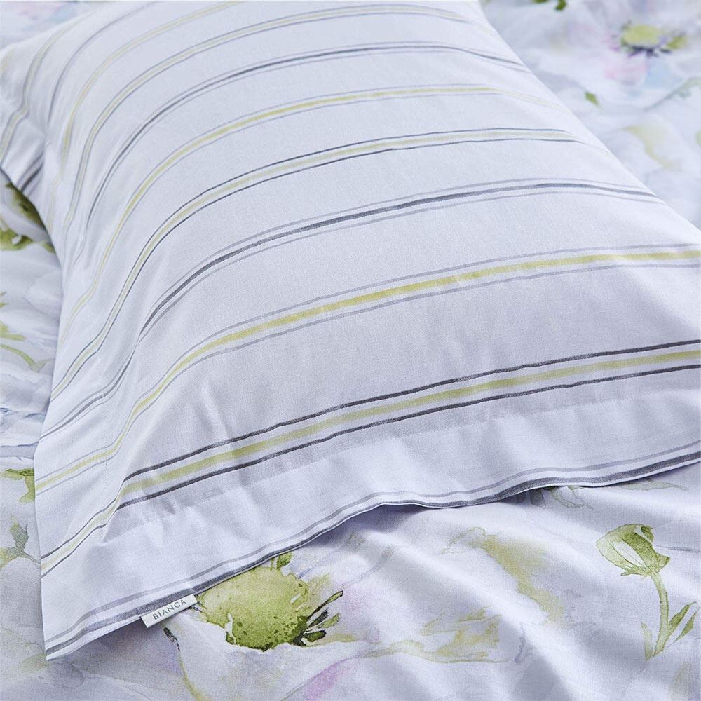 Bianca Arctic Poppy Floral Print 100% Cotton Oxford Pillowcase