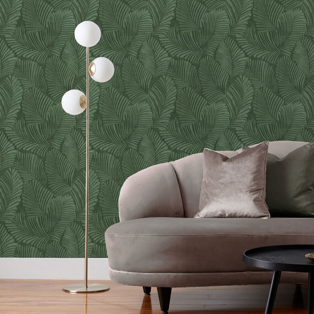 Paoletti Luxe Palmeria Botanical Vinyl Wallpaper