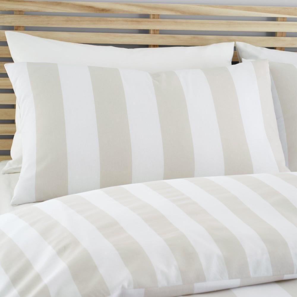 Catherine Lansfield Cove Stripe Reversible Duvet Cover Set