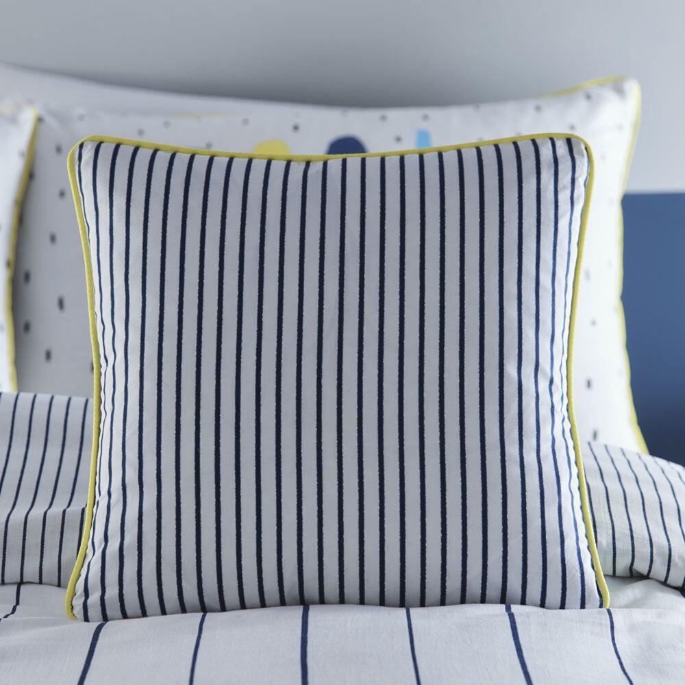 Appletree Kids Vibe 100% Cotton Filled Cushion, Navy, 43 x 43 Cm