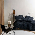 Linen House Adalyn Geometric Tufted Jacquard 100% Cotton Duvet Cover Set