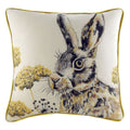 Evans Lichfield Elwood Hare Watercolour Print Piped Edge Cushion Cover, Multi, 50 x 50 Cm