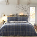 Dreams & Drapes Lodge Keswick Check 100% Brushed Cotton Reversible Duvet Cover Set