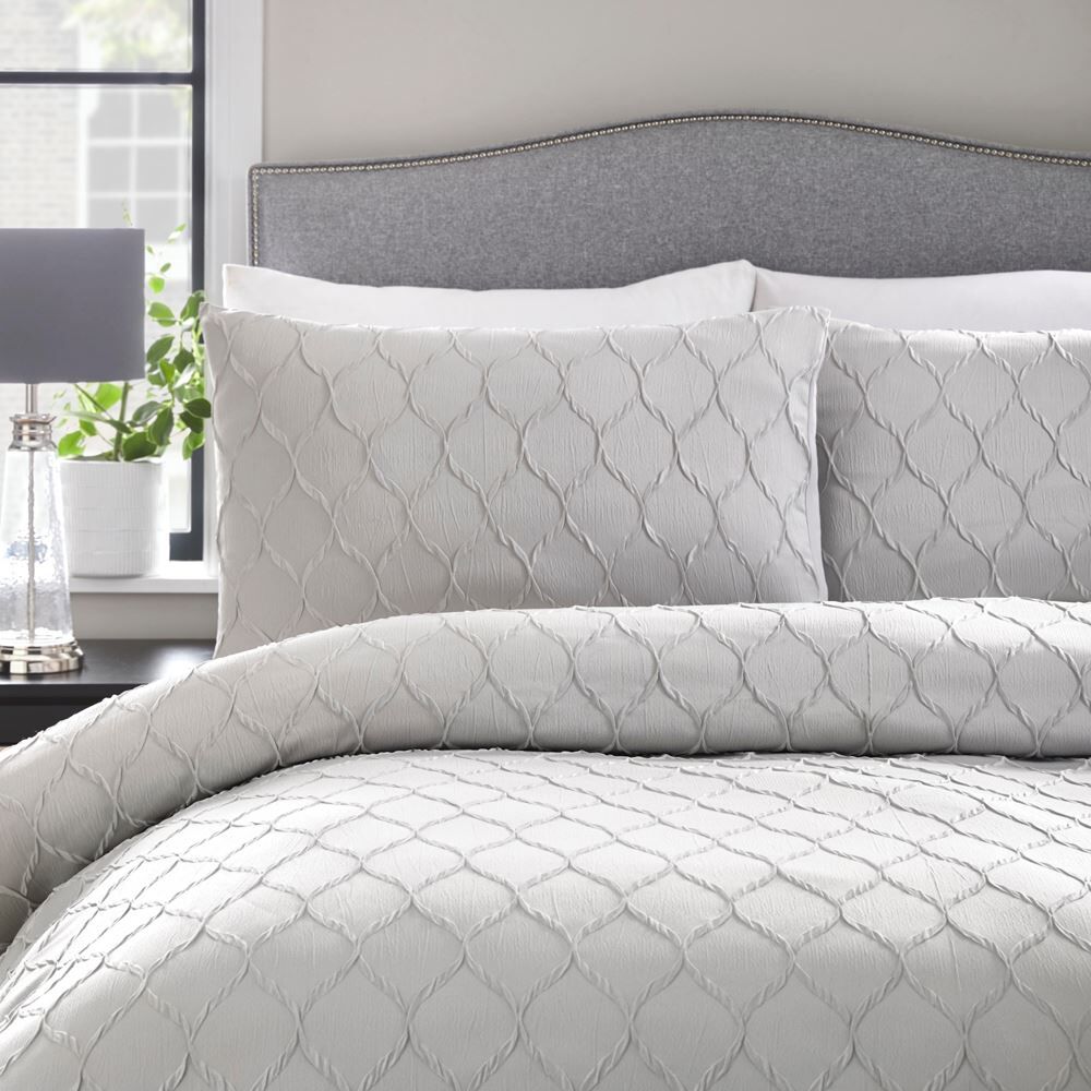 Appletree Boutique Jeneva Geometric Jacquard Duvet Cover Set