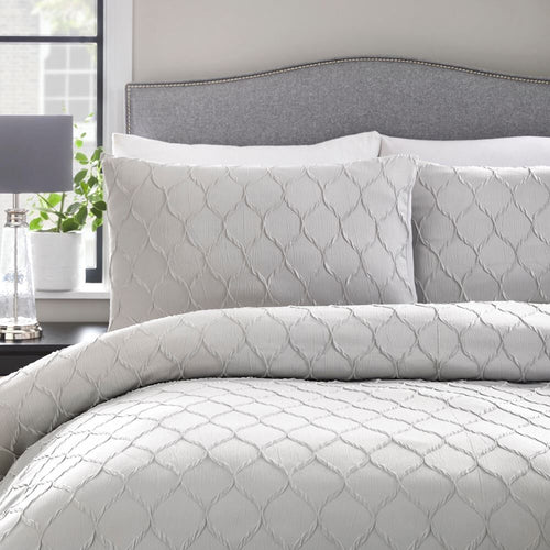Appletree Boutique Jeneva Geometric Jacquard Duvet Cover Set
