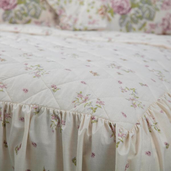 Belledorm Rose Boutique Country Dreams Floral Quilted Fitted Bedspread, Multi, Single