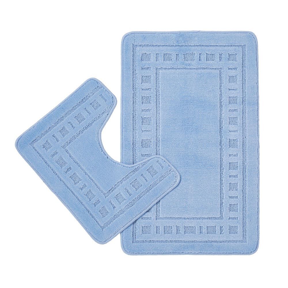 Catherine Lansfield Armoni Bath Mat & Pedestal Mat Set