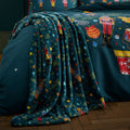 Catherine Lansfield Christmas Nutcracker Fleece Throw, Green, 130 x 170 Cm