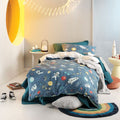 Linen House Kids Space Race Print 100% Cotton Duvet Cover Set