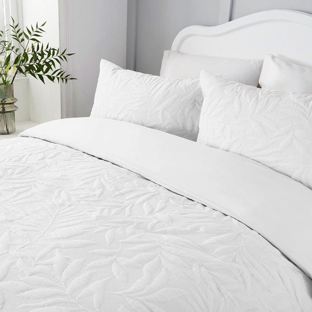 Serene Luana Pinsonic Stitch Quilted Duvet Cover Set