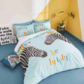 Catherine Lansfield Stay Wild Zebra Print Easy Care Reversible Duvet Cover Set