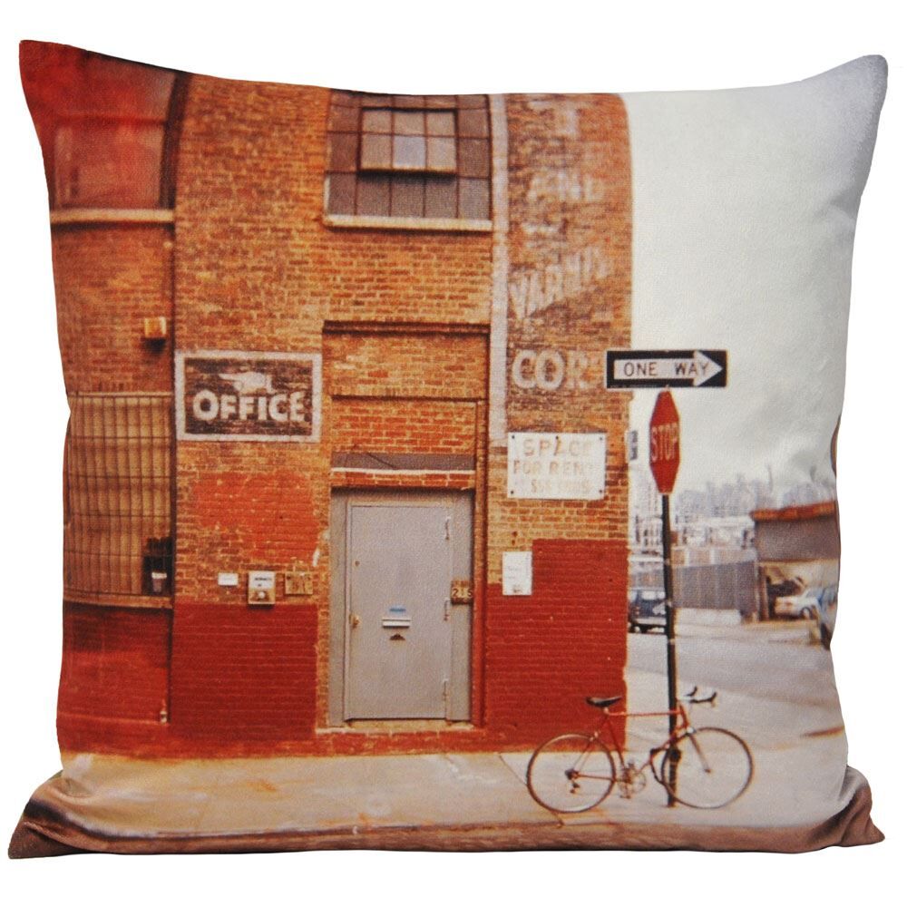 Riva Home Shoreditch Digital Print Cushion Cover, Sepia, 50 x 50 Cm