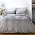Serene Seersucker Duvet Cover Set