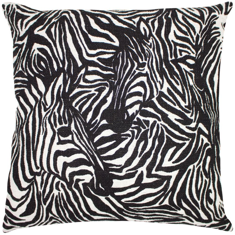 Furn Hidden Zebra Animal Print 100% Cotton Cushion Cover