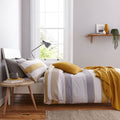 Catherine Lansfield Newquay Stripe Easy Care Duvet Cover Set