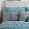 Dreams & Drapes Kalisha Texture Print Housewife Pillow Cases, Blue, Pair