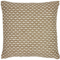 Furn Iksha Geometric 100% Cotton Cushion Cover, Natural, 45 x 45 Cm