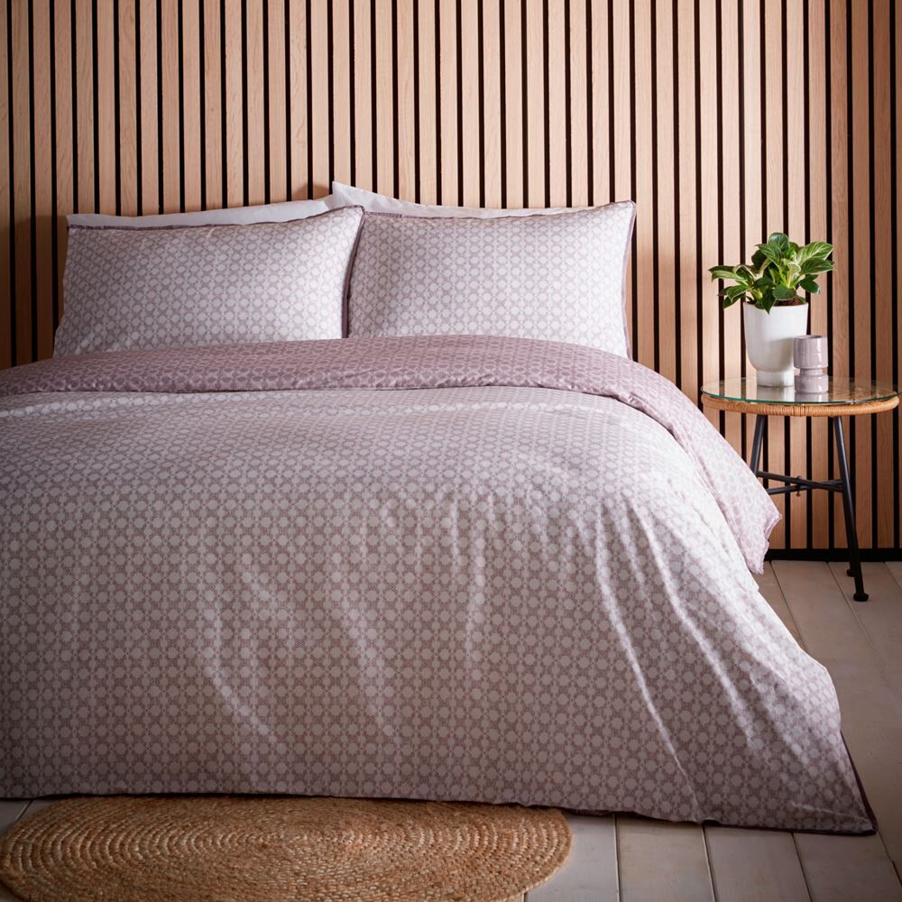 Appletree Loft Orson Contemporary Print 100% Cotton Duvet Cover Set