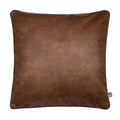 Scatter Box Nanouk Vegan Leather Textured Feather Filled Piped Edge Cushion