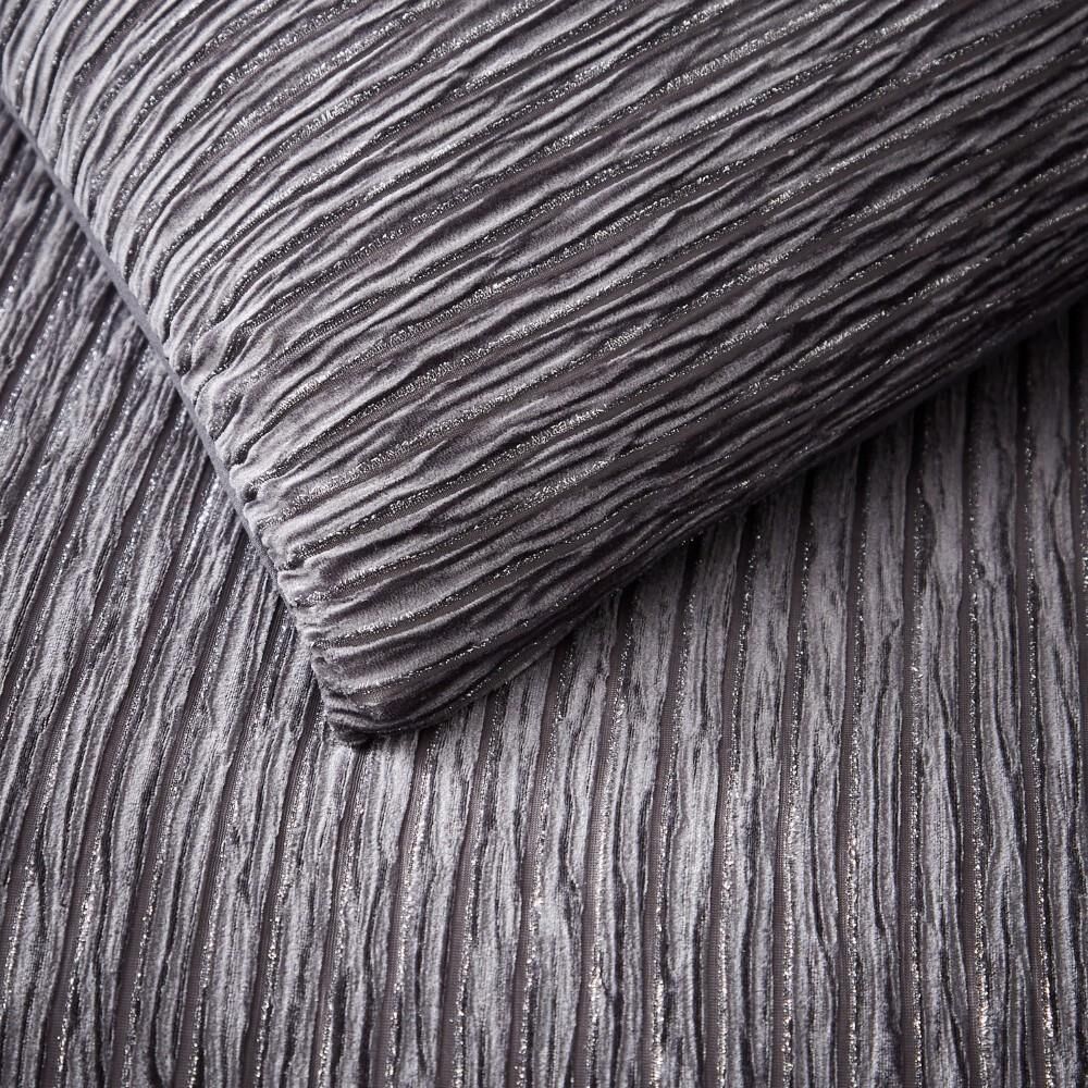 Catherine Lansfield Allure Sparkle Textured Duvet Cover Set