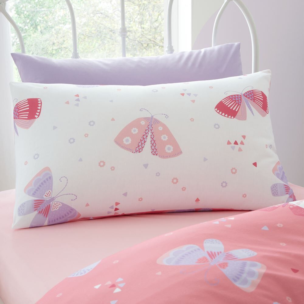 Bedlam Flutterby Butterfly Print 100% Cotton Reversible Duvet Cover Set