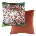 Evans Lichfield Winter Florals Chrysanthemum Watercolour Print Cushion Cover, Terracotta, 43 x 43 Cm