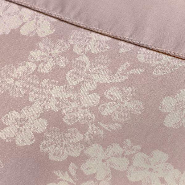 Serene Blossom Floral Jacquard Cotton Blend Duvet Cover Set