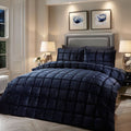 Soiree Brighton Square Velvet Duvet Cover Set