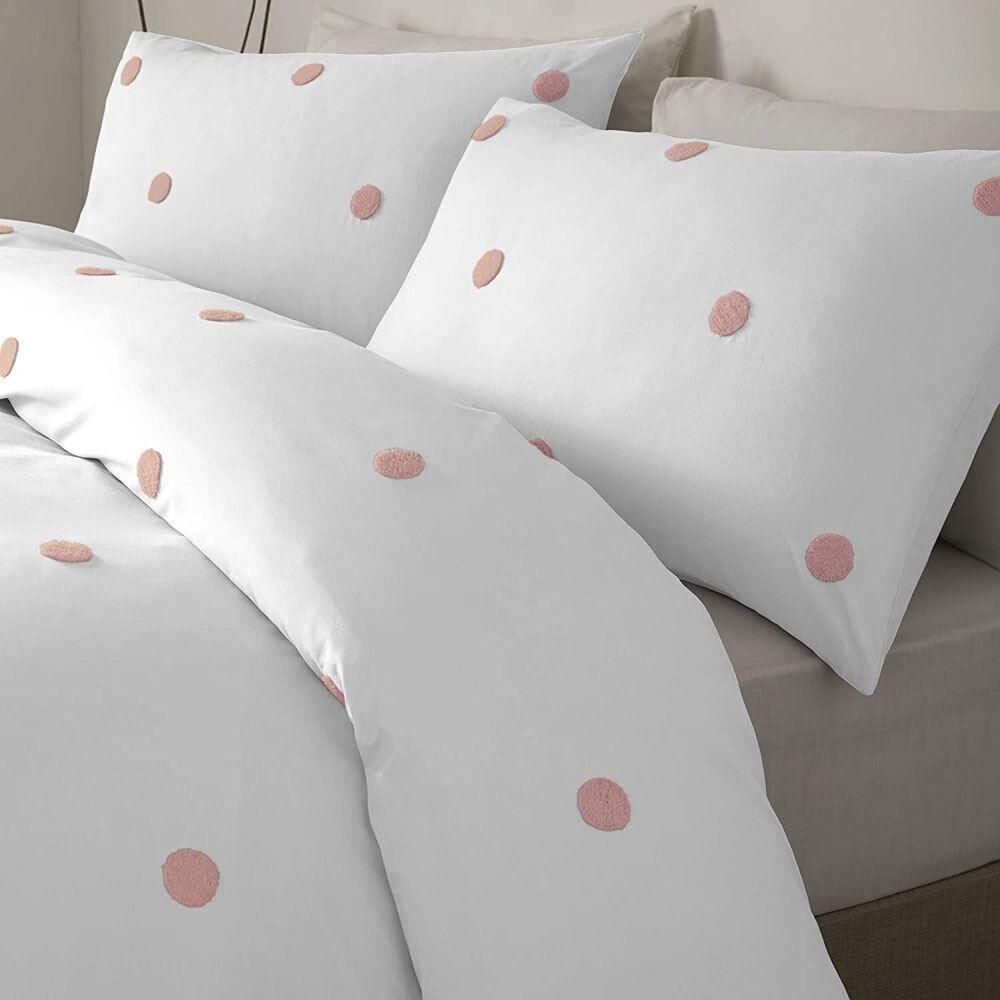 Appletree Signature Dot Garden 100% Cotton Tufted Duvet Cover Set