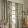 Furn Irwin Woodland Print Eyelet Lined Curtains