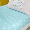 Catherine Lansfield Kids Cute Cats Easy Care 6 Inch Deep Fitted Sheet, Green, Junior